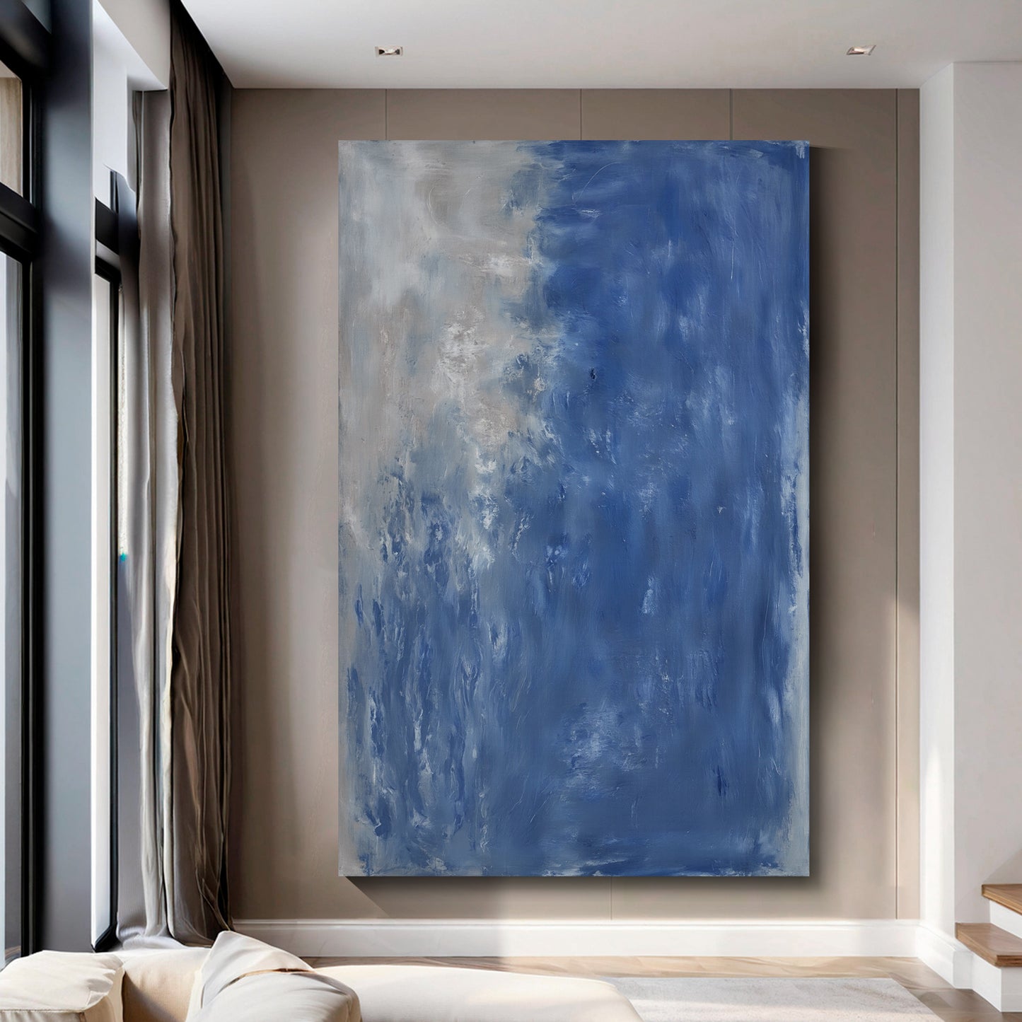 Modern abstract wall art, hand-painted oil painting
