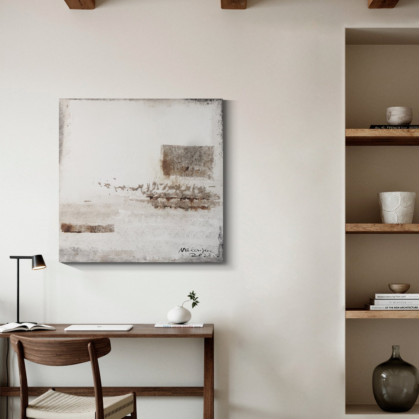 Modern abstract wall art, hand-painted oil painting