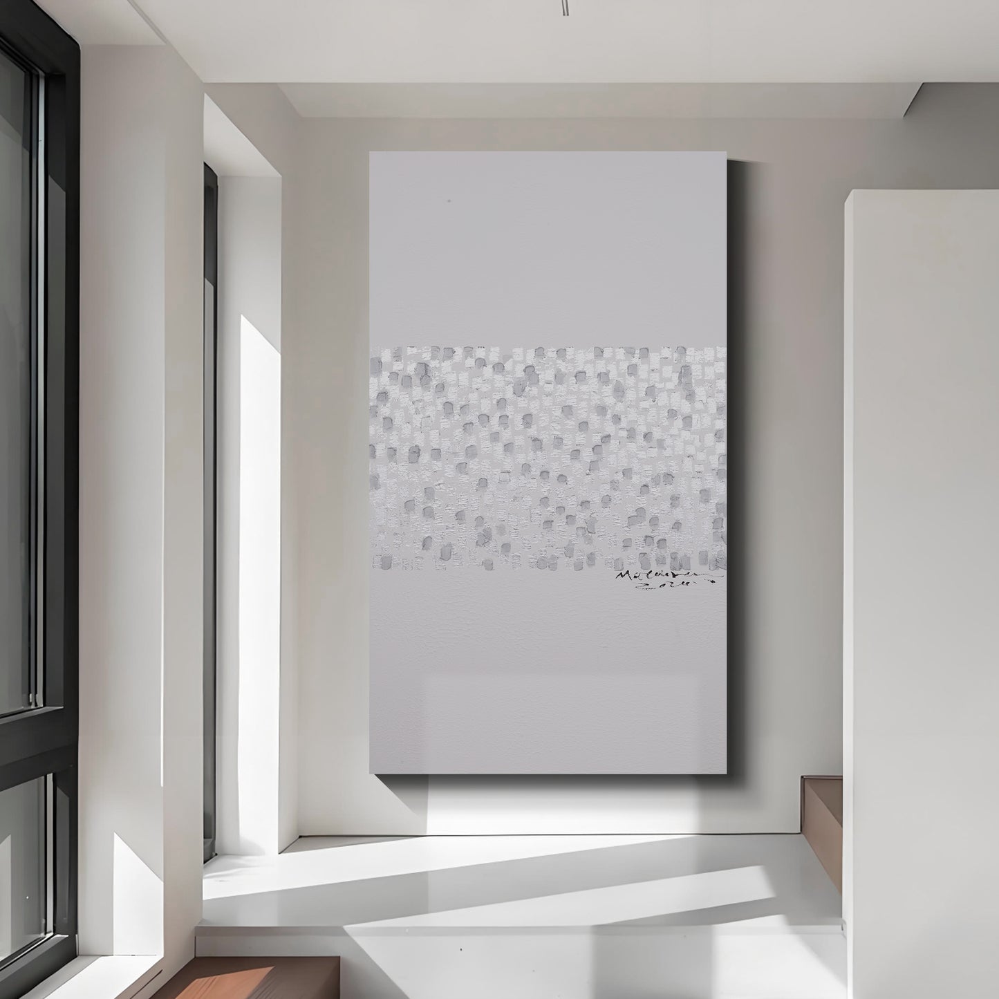 Modern abstract wall art, hand-painted oil painting