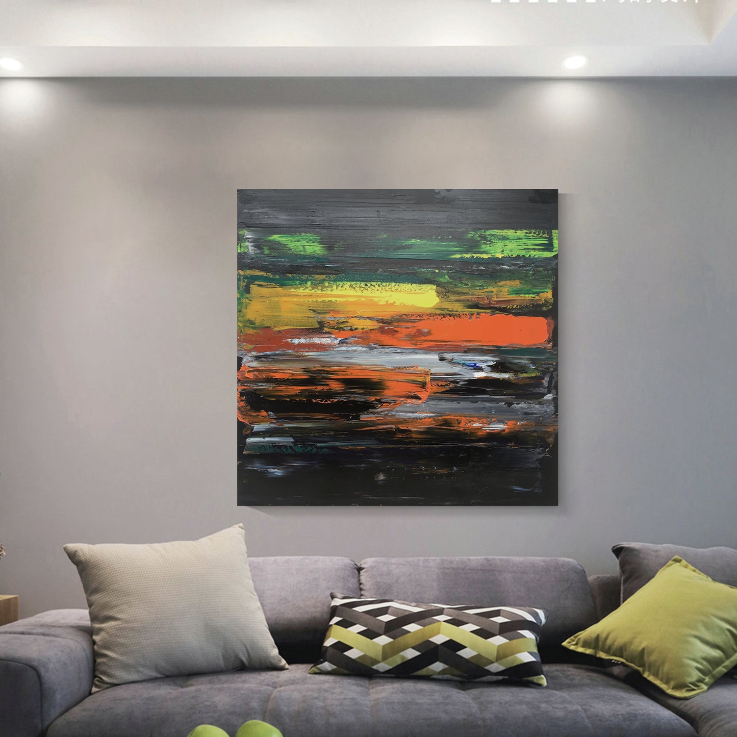 "Stacking"Hand painting