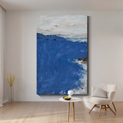 Modern abstract wall art, hand-painted oil painting