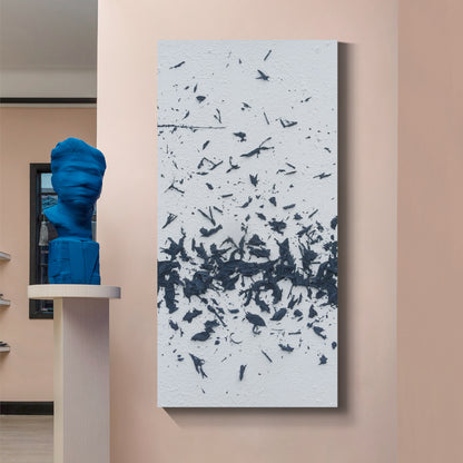 Modern abstract wall art, hand-painted oil painting