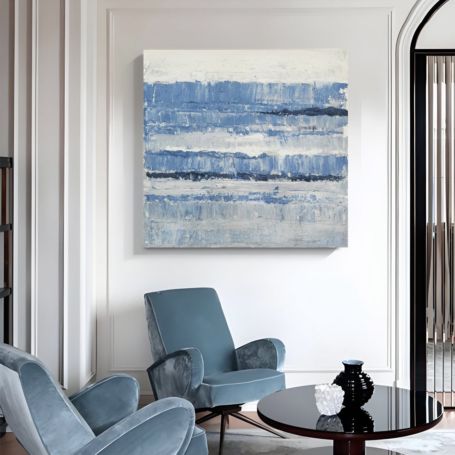 Modern abstract wall art, hand-painted oil painting