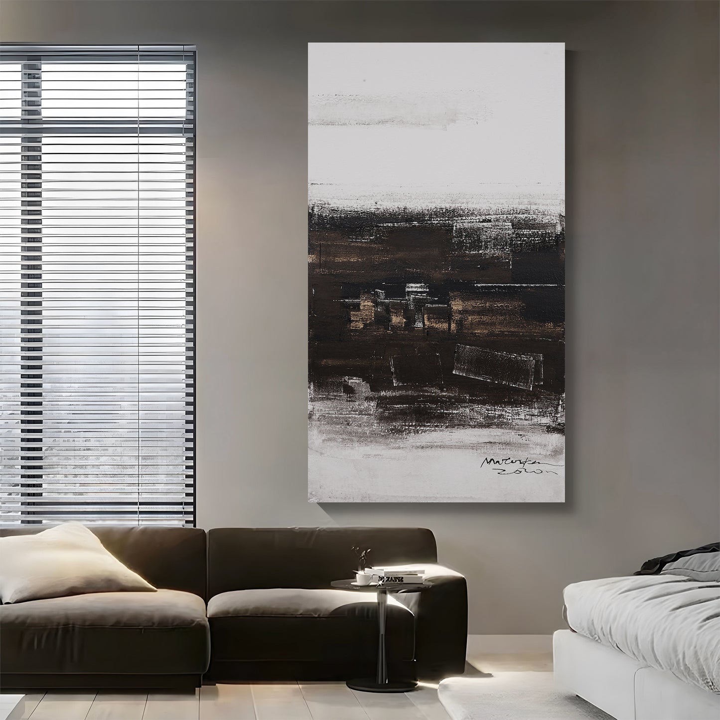 Modern abstract wall art, hand-painted oil painting