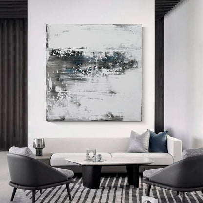 Minimalist abstract hand painting