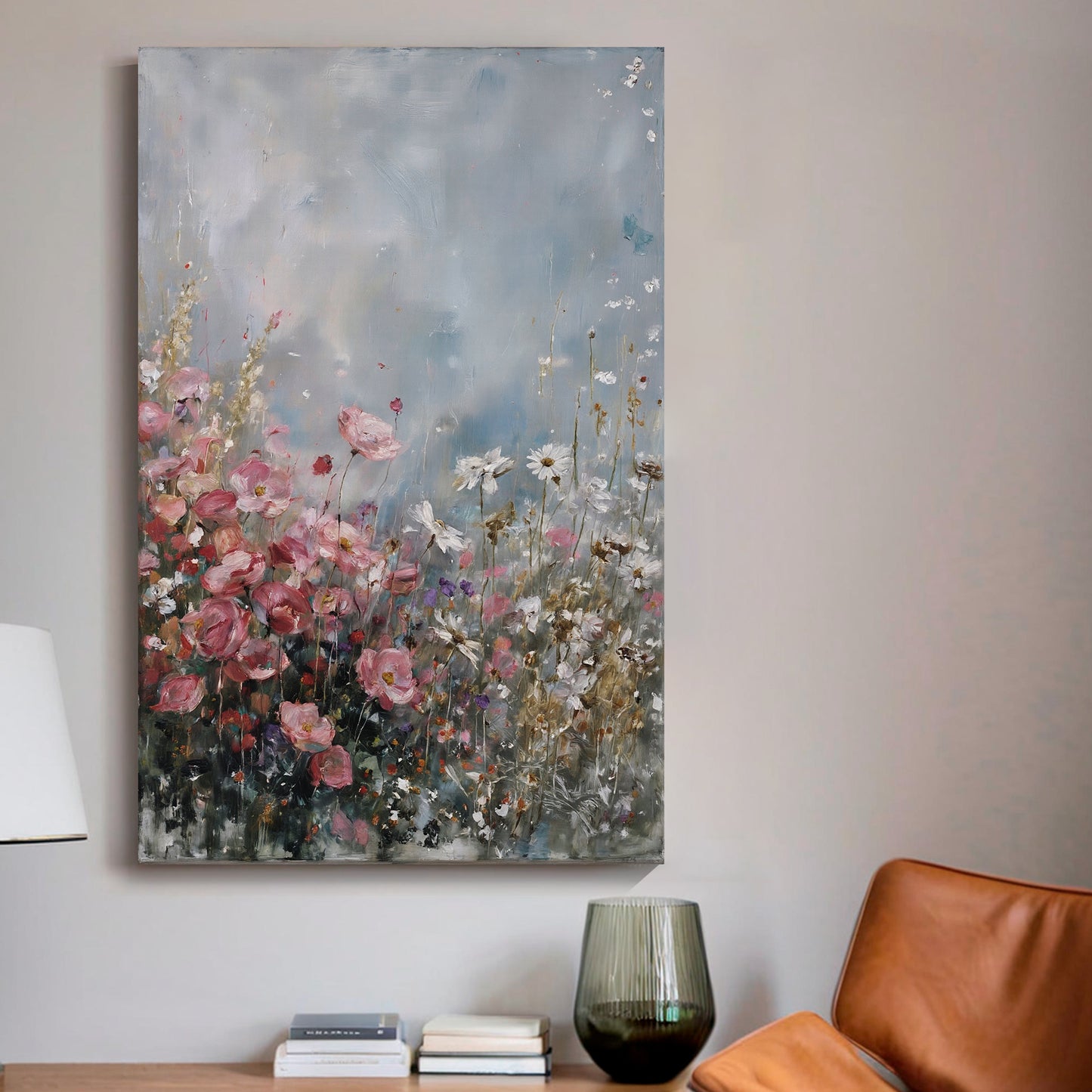 Modern abstract wall art, hand-painted oil painting