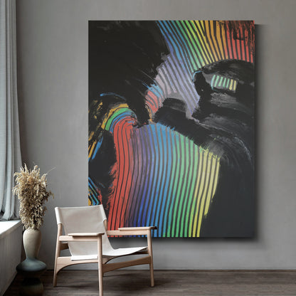 Modern abstract wall art, hand-painted oil painting