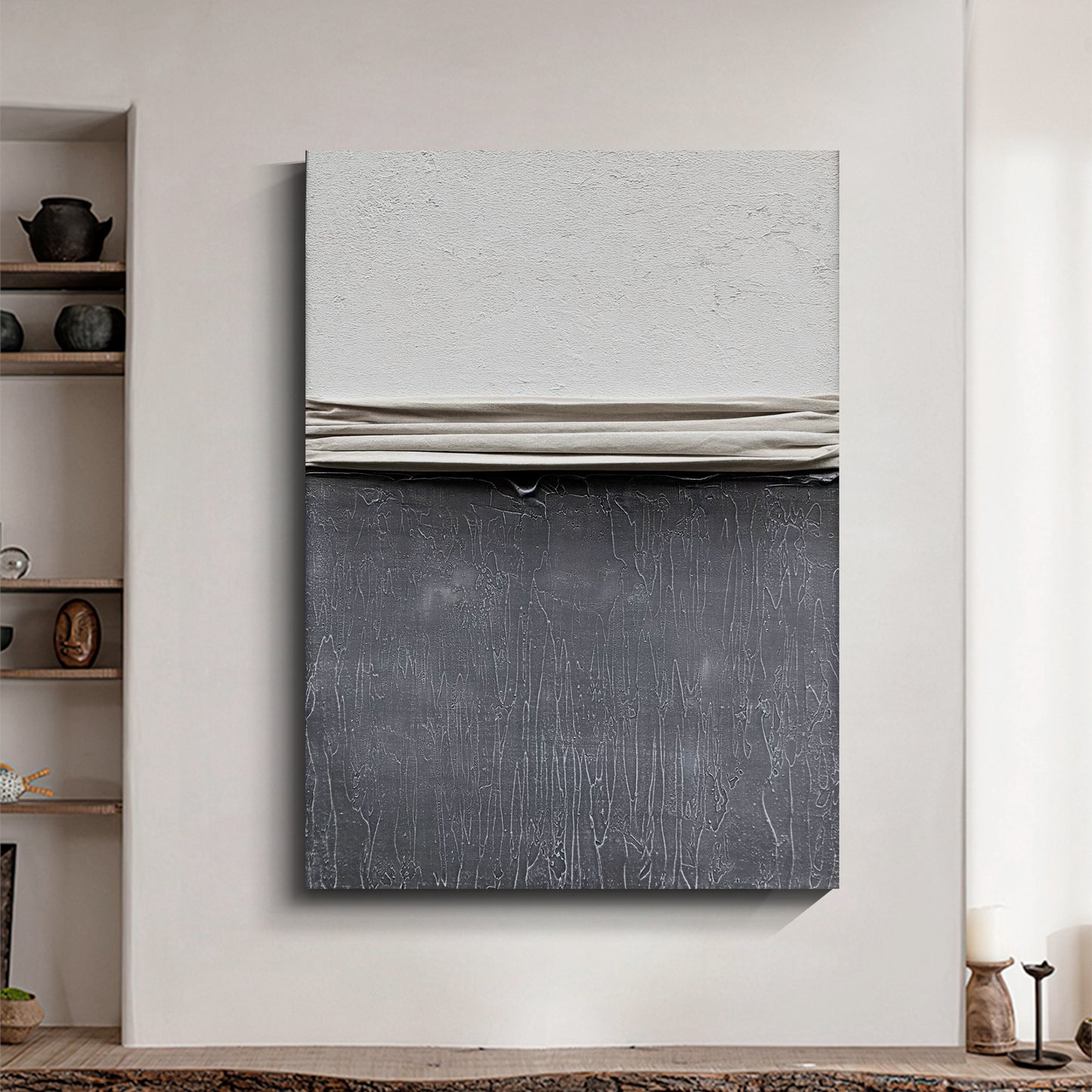 Modern abstract wall art, hand-painted oil painting