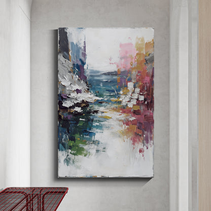 Modern abstract wall art, hand-painted oil painting