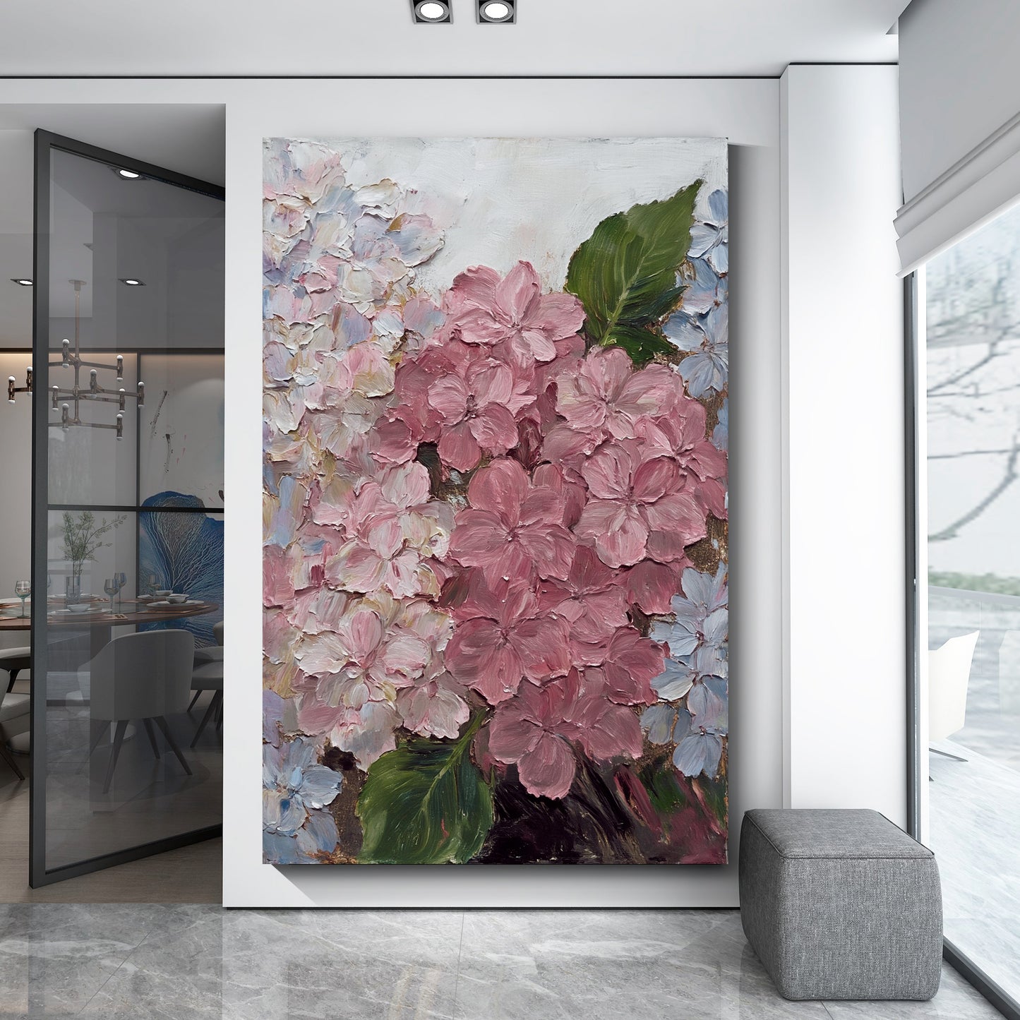 Modern abstract wall art, hand-painted oil painting