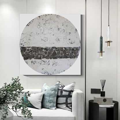 Modern abstract wall art, hand-painted oil painting