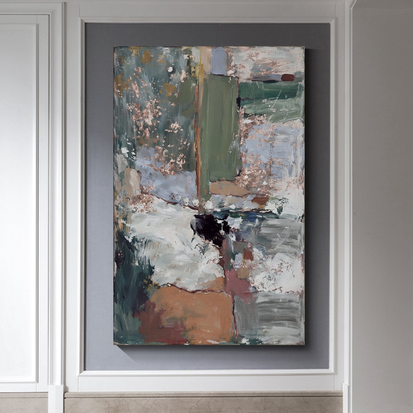 Modern abstract wall art, hand-painted oil painting