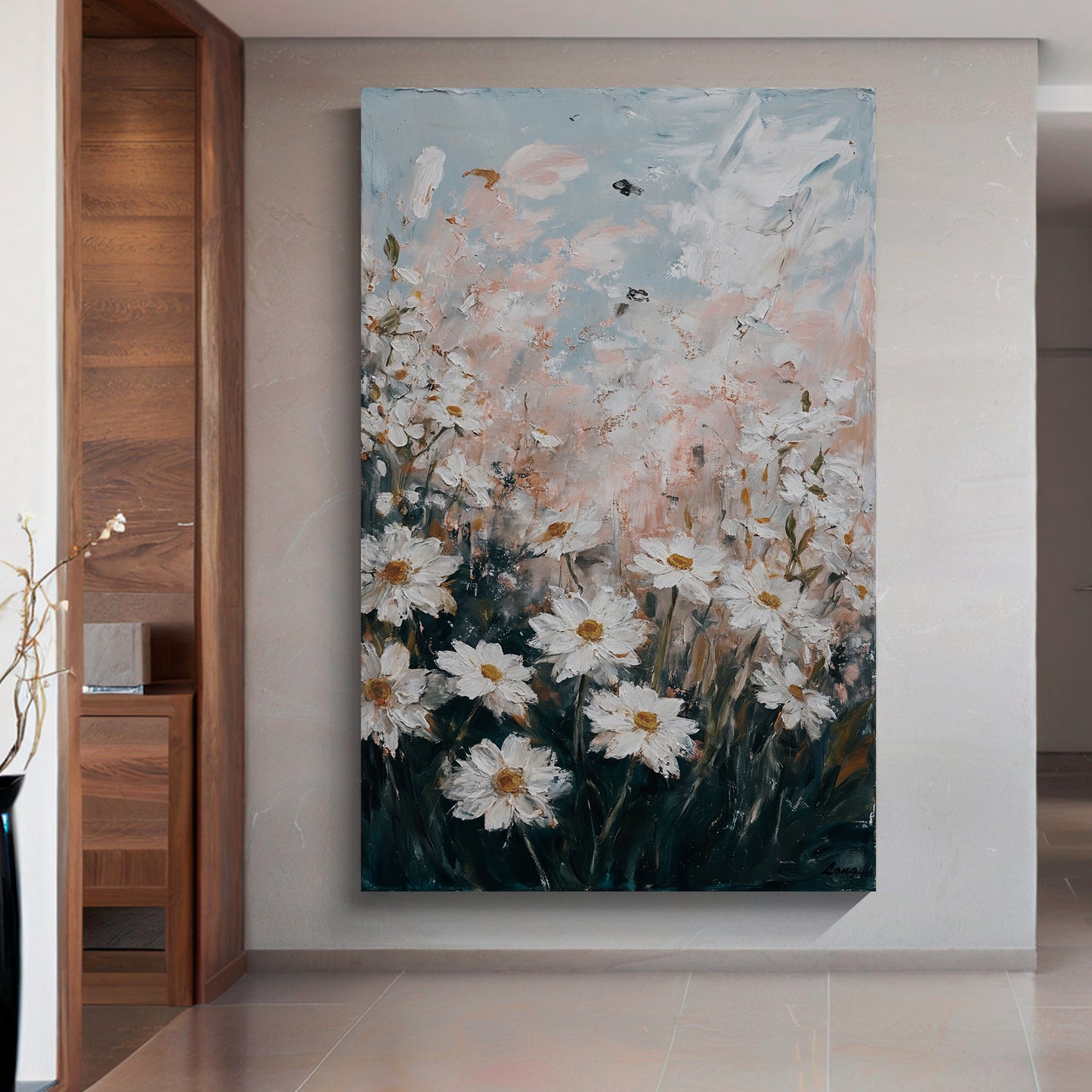 Modern abstract wall art, hand-painted oil painting