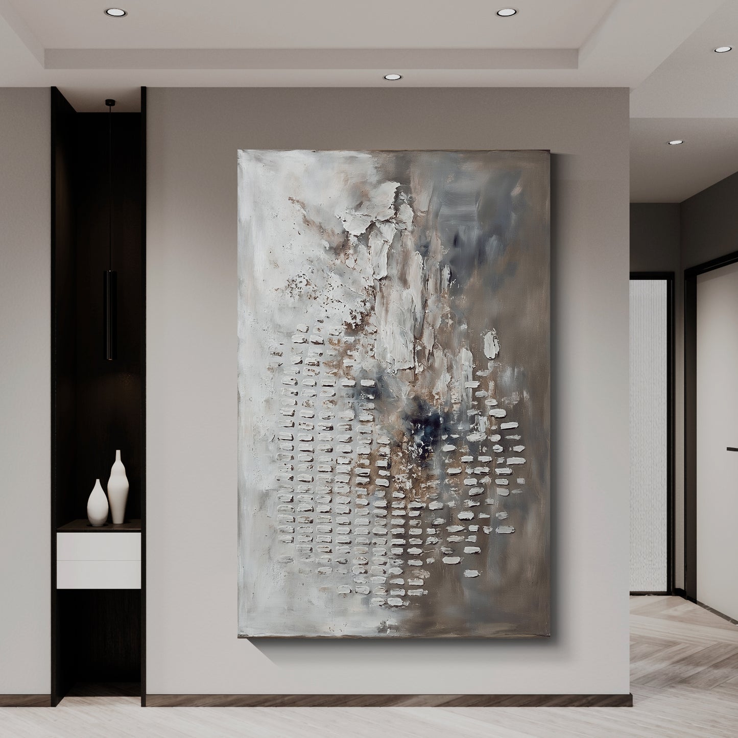 Modern abstract wall art, hand-painted oil painting