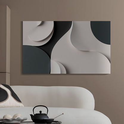 Beige, black, and dark greenWall Sculptures, 3D Wood Wall Art, Minimalist Wall Hanging Home Decor