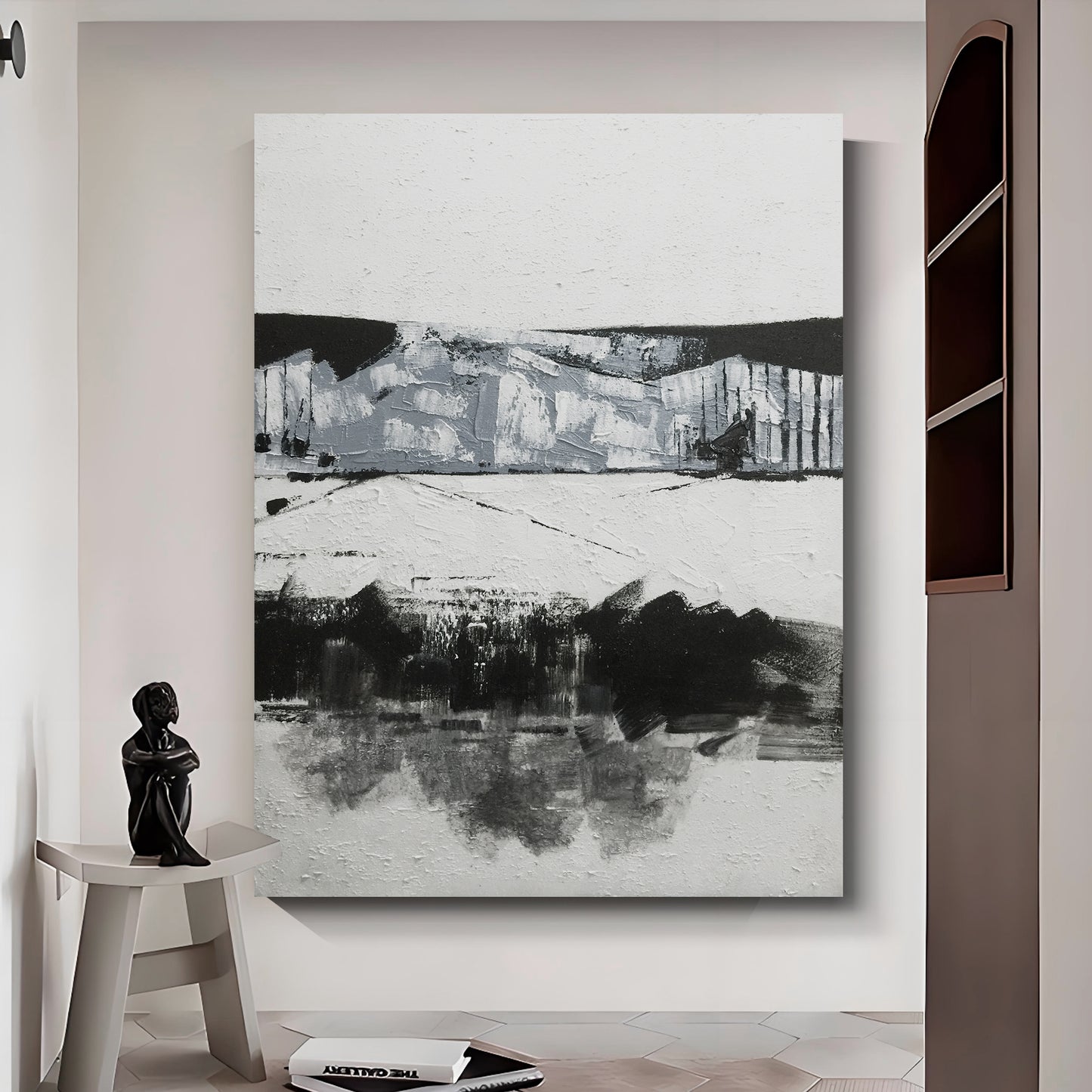 Modern abstract wall art, hand-painted oil painting