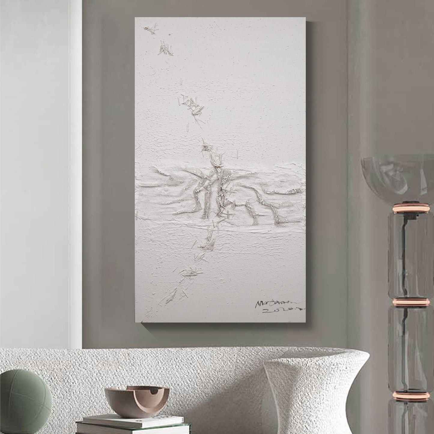 Modern abstract wall art, hand-painted oil painting