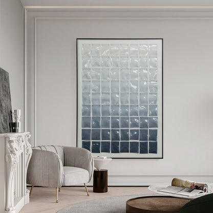 "Grey floating" 3D acrylic wall painting