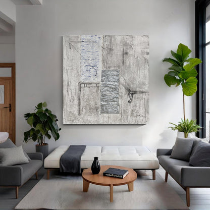 Modern abstract wall art, hand-painted oil painting