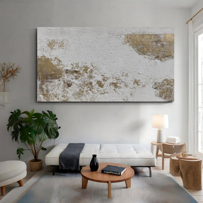 Banner modern abstract wall art, hand-painted oil painting