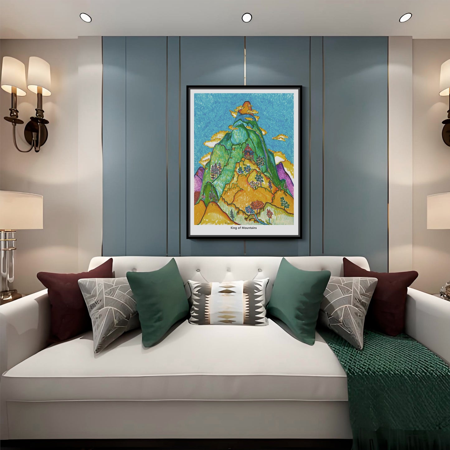 "Nature Series King of the Mountain"framed prints