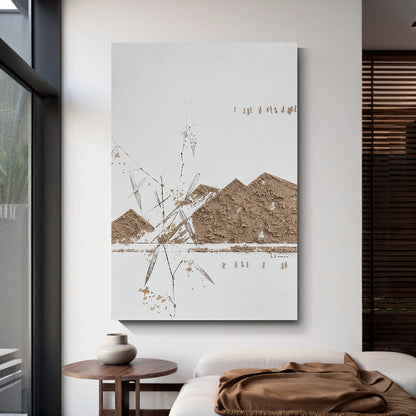 Modern abstract wall art, hand-painted oil painting