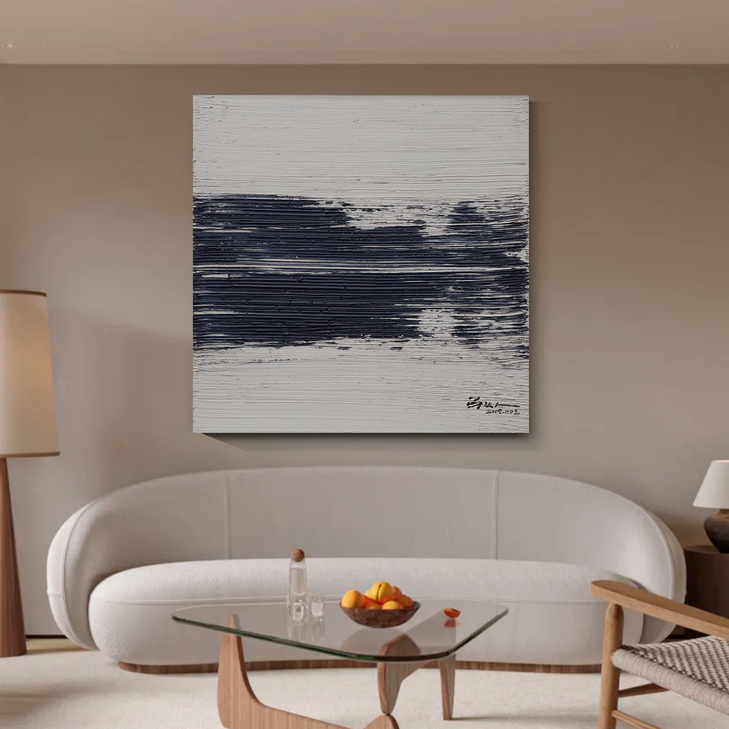Modern abstract wall art, hand-painted oil painting