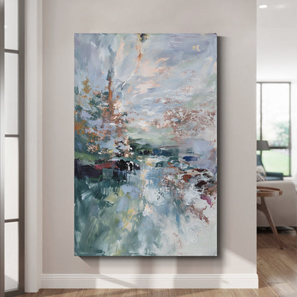 Modern abstract wall art, hand-painted oil painting