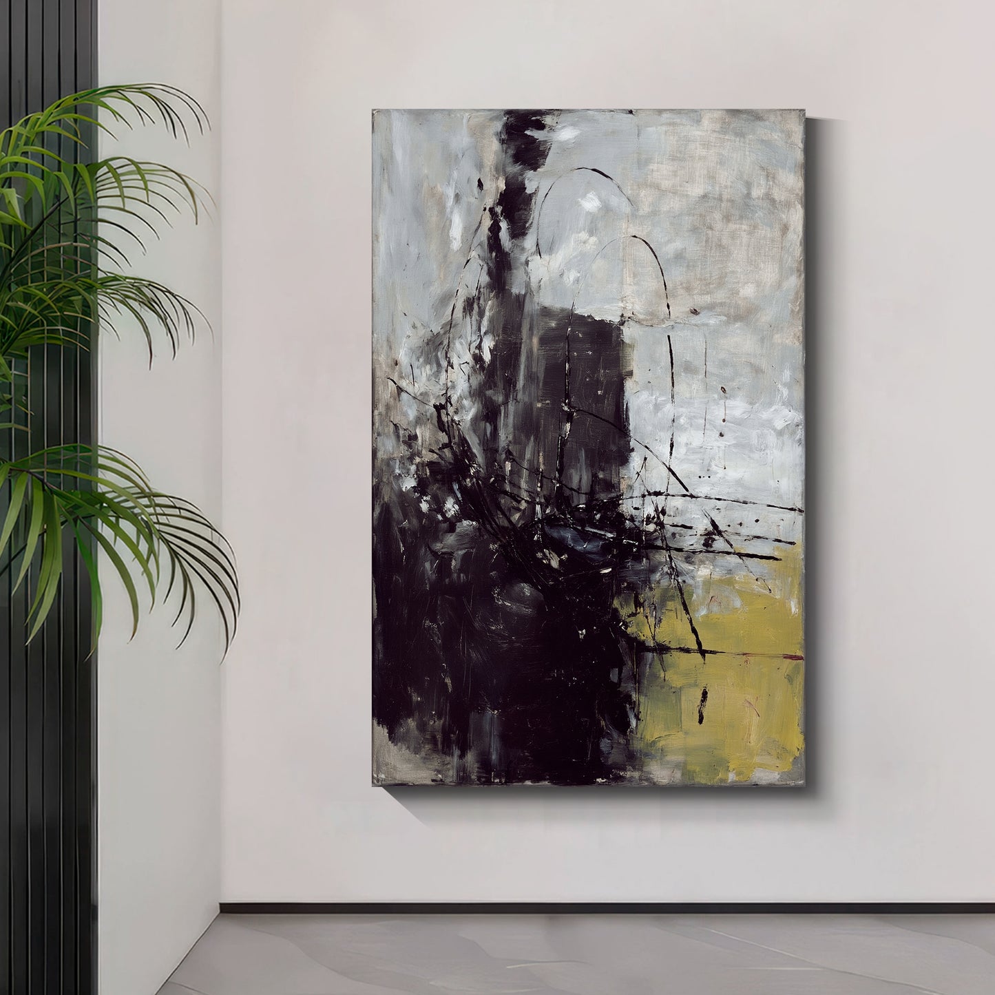 Modern abstract wall art, hand-painted oil painting