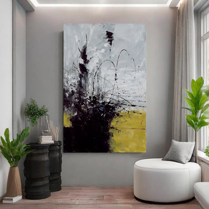 Modern abstract wall art, hand-painted oil painting