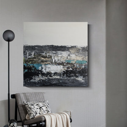 Modern abstract wall art, hand-painted oil painting