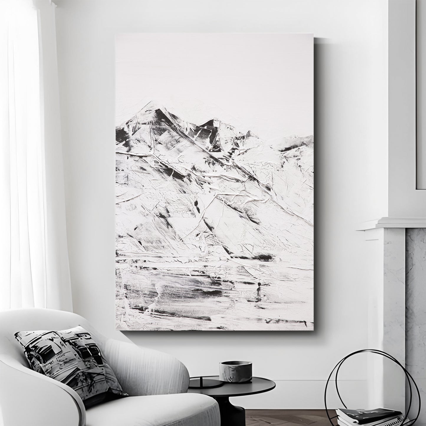 Modern abstract wall art, hand-painted oil painting