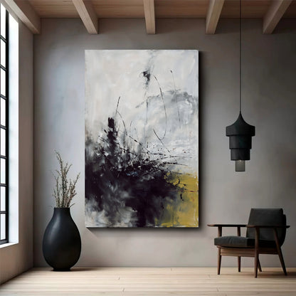 Modern abstract wall art, hand-painted oil painting