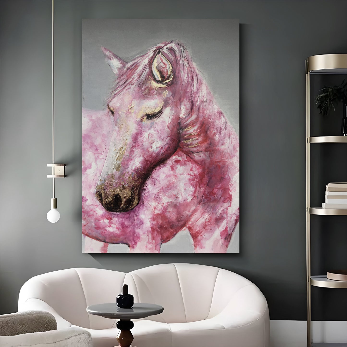 Modern abstract wall art, hand-painted oil painting