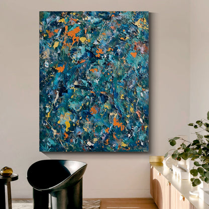 Modern abstract wall art, hand-painted oil painting