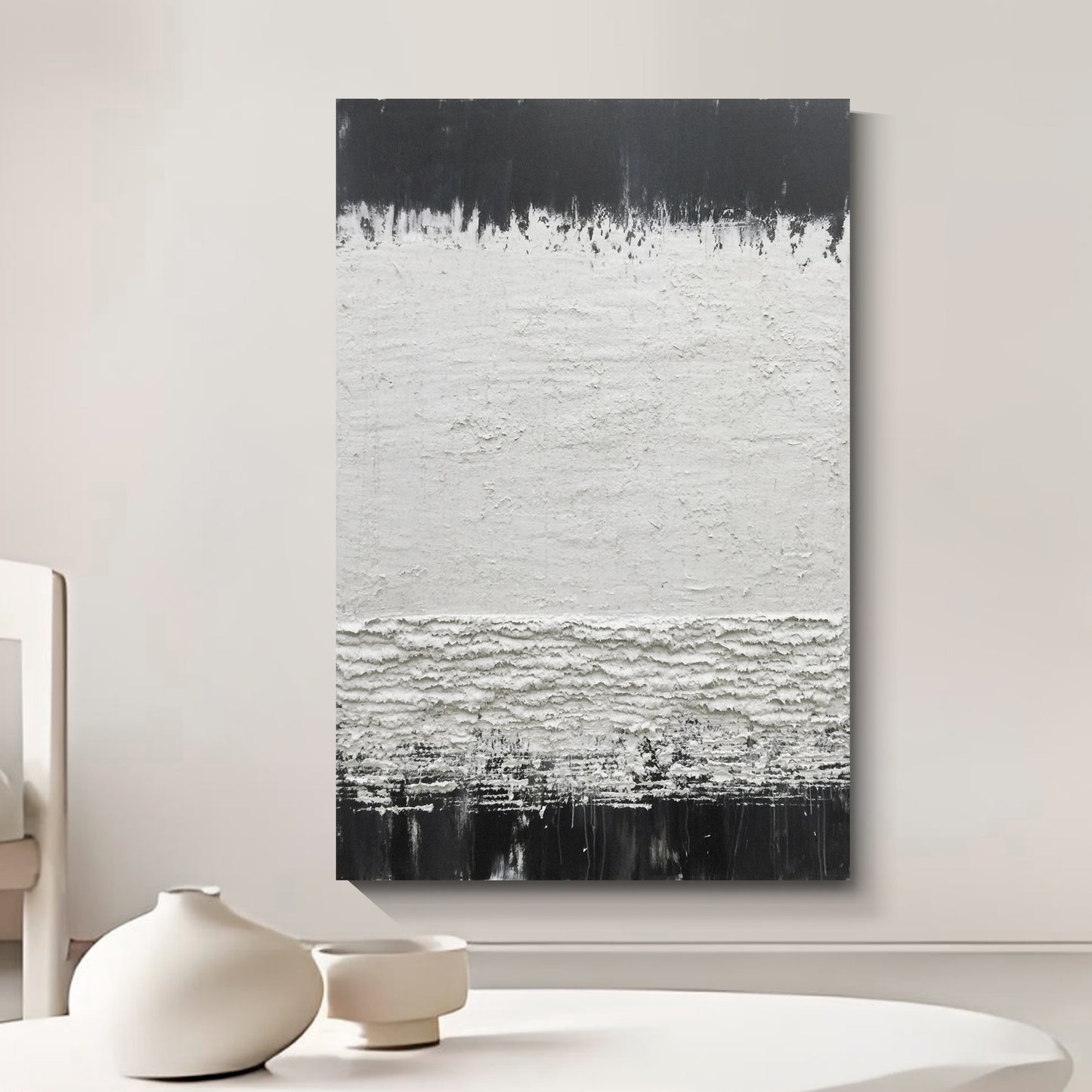 Modern abstract wall art, hand-painted oil painting
