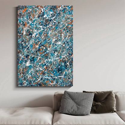 Modern abstract wall art, hand-painted oil painting