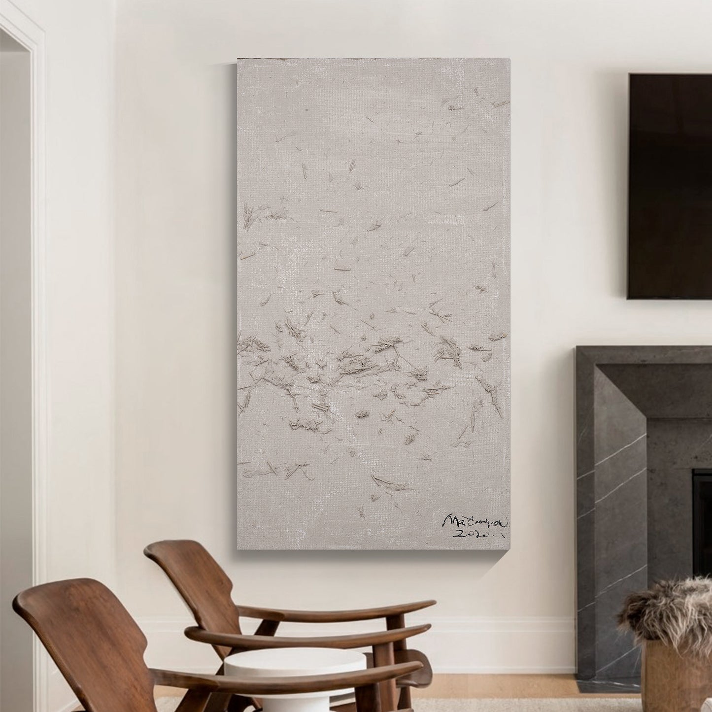 Modern abstract wall art, hand-painted oil painting