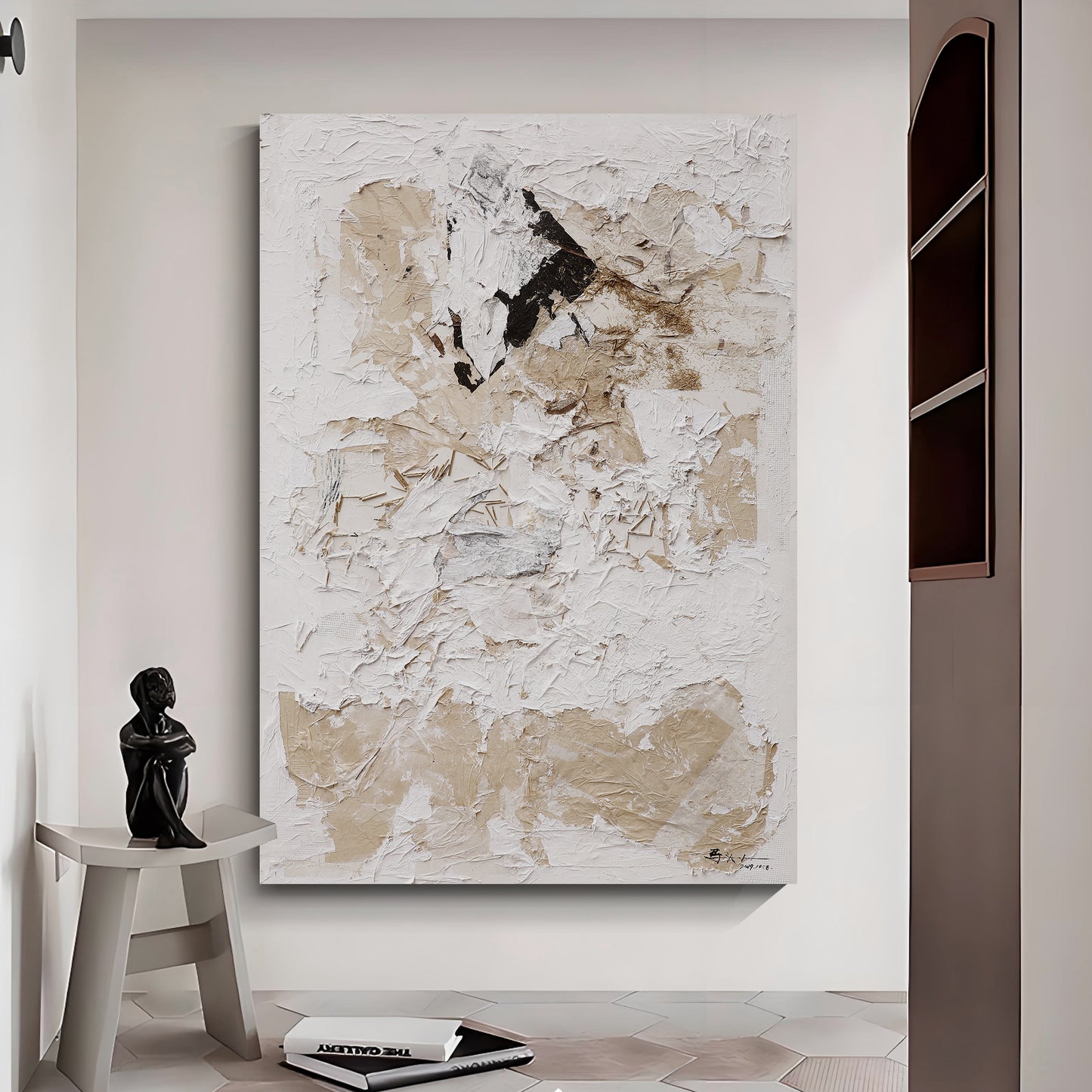 Modern abstract wall art, hand-painted oil painting