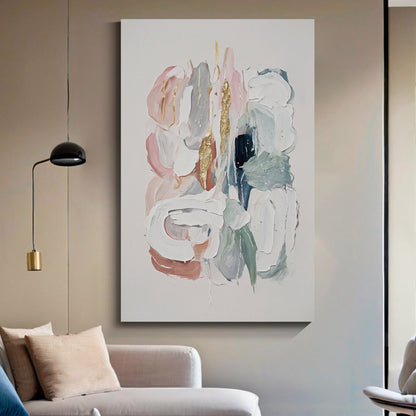 Modern abstract wall art, hand-painted oil painting