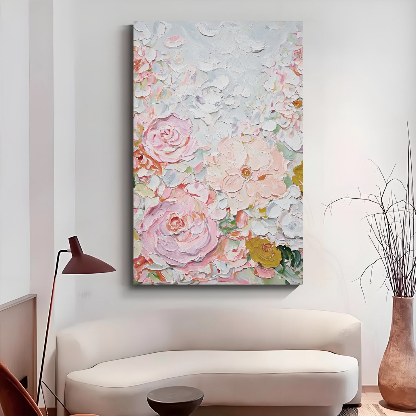 Modern abstract wall art, hand-painted oil painting