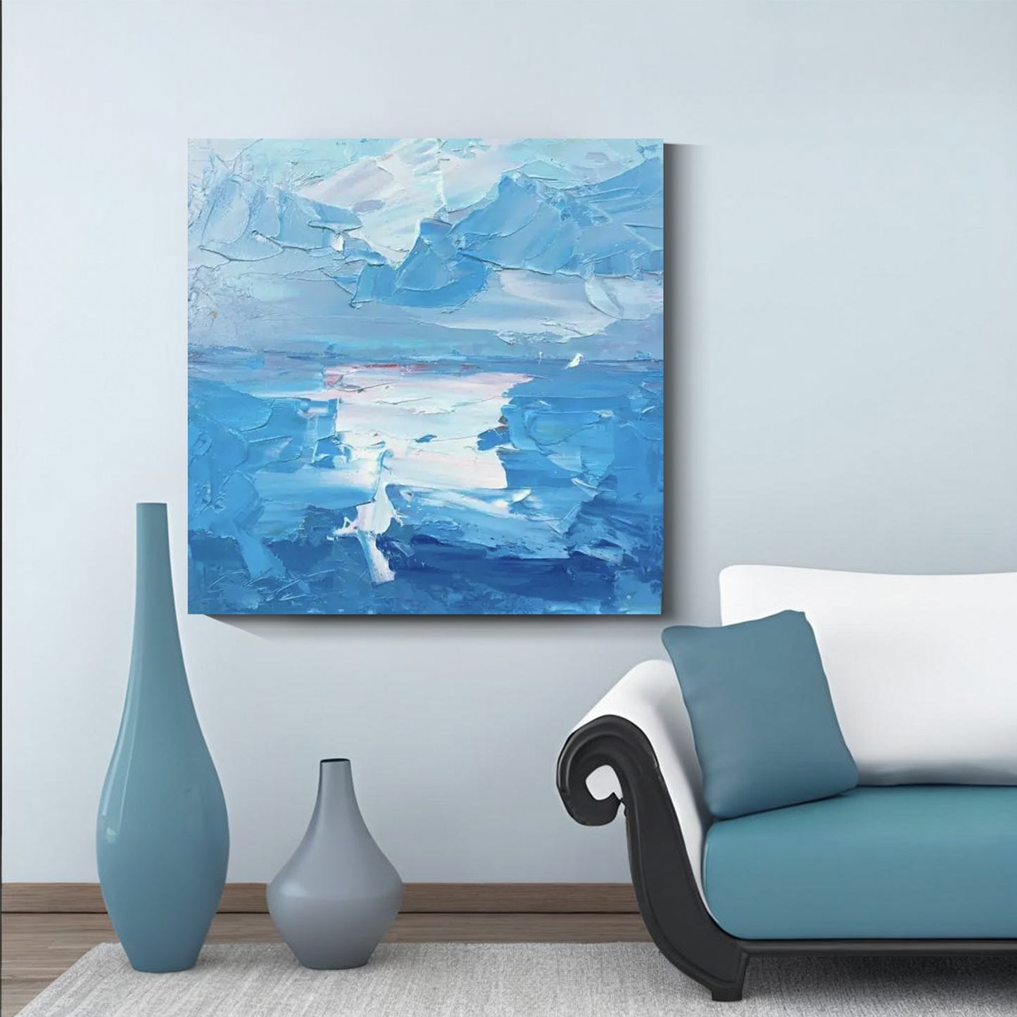 Modern abstract wall art, hand-painted oil painting
