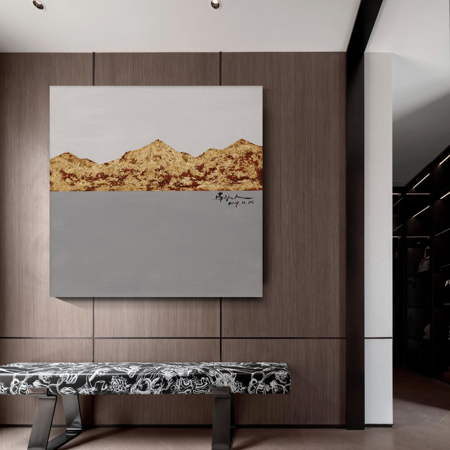 Modern abstract wall art, hand-painted oil painting