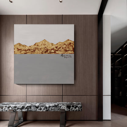 Modern abstract wall art, hand-painted oil painting