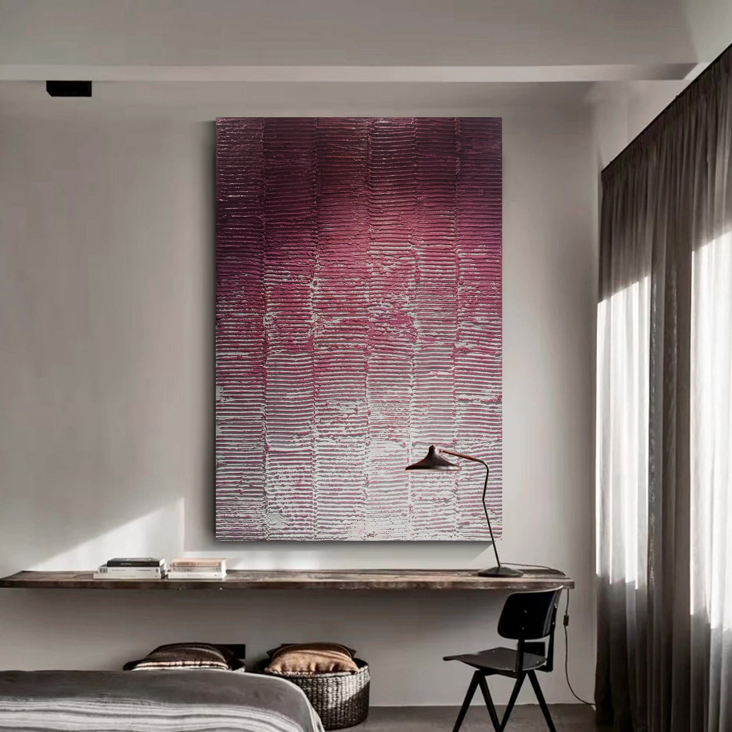 Gradual abstract wall art, abstract texture painting