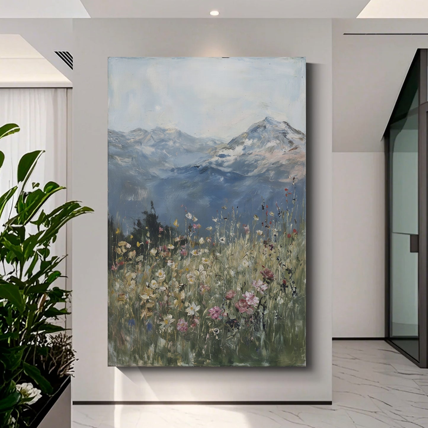 Modern abstract wall art, hand-painted oil painting