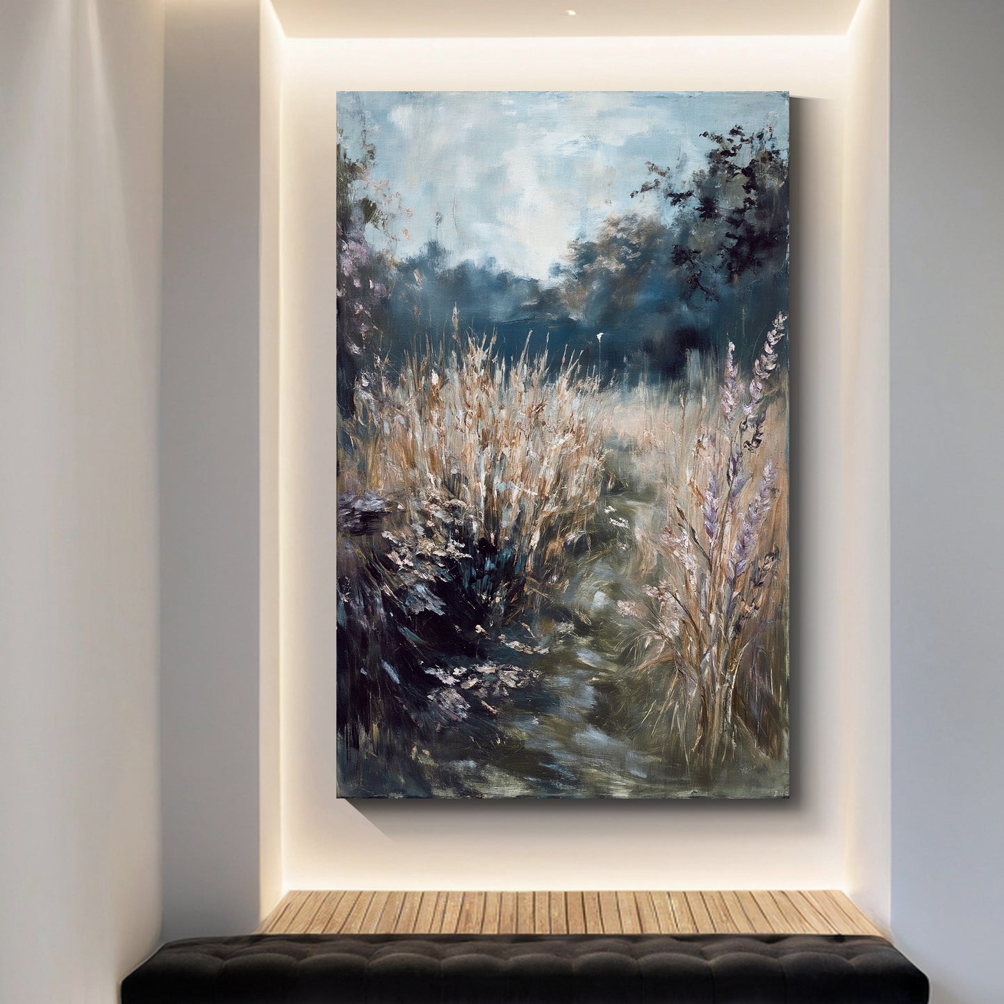 Modern abstract wall art, hand-painted oil painting