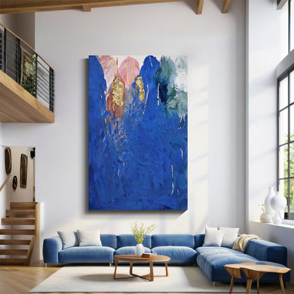 Modern abstract wall art, hand-painted oil painting