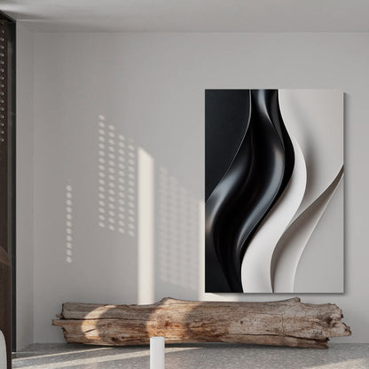 Beige and black Wall Sculptures, 3D Wood Wall Art, Minimalist Wall Hanging Home Decor