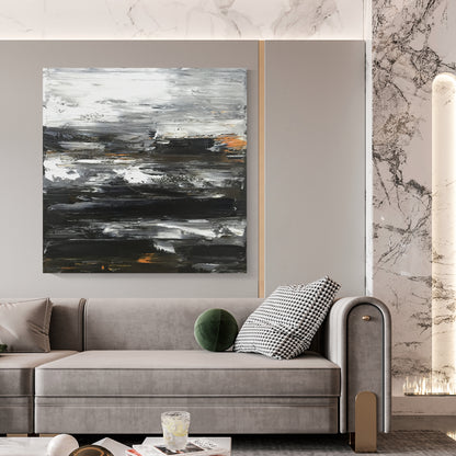 Black texture painting